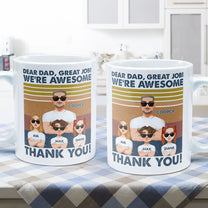 Thanks, Dad. We're Awesome (Light Version) - Personalized Mug