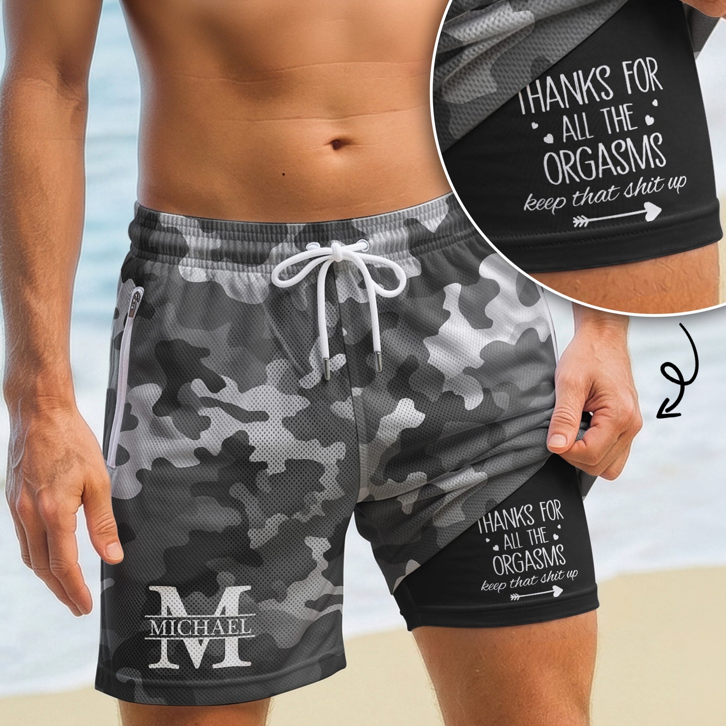 Thanks-For-All-The-Orgasms-Custom-Name-Gift-For-Husband-Boyfriend-Personalized-Shorts-0