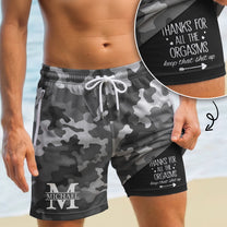 Thanks-For-All-The-Orgasms-Custom-Name-Gift-For-Husband-Boyfriend-Personalized-Shorts-0