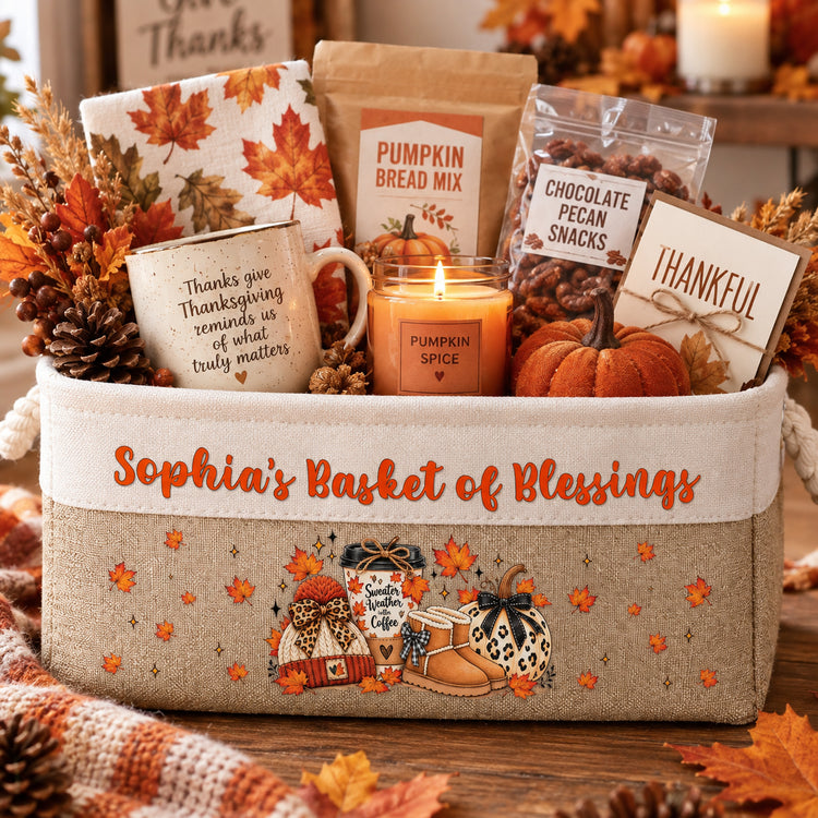 Thanksgiving-Fall-Season-Decoration-Personalized-Storage-Basket-1