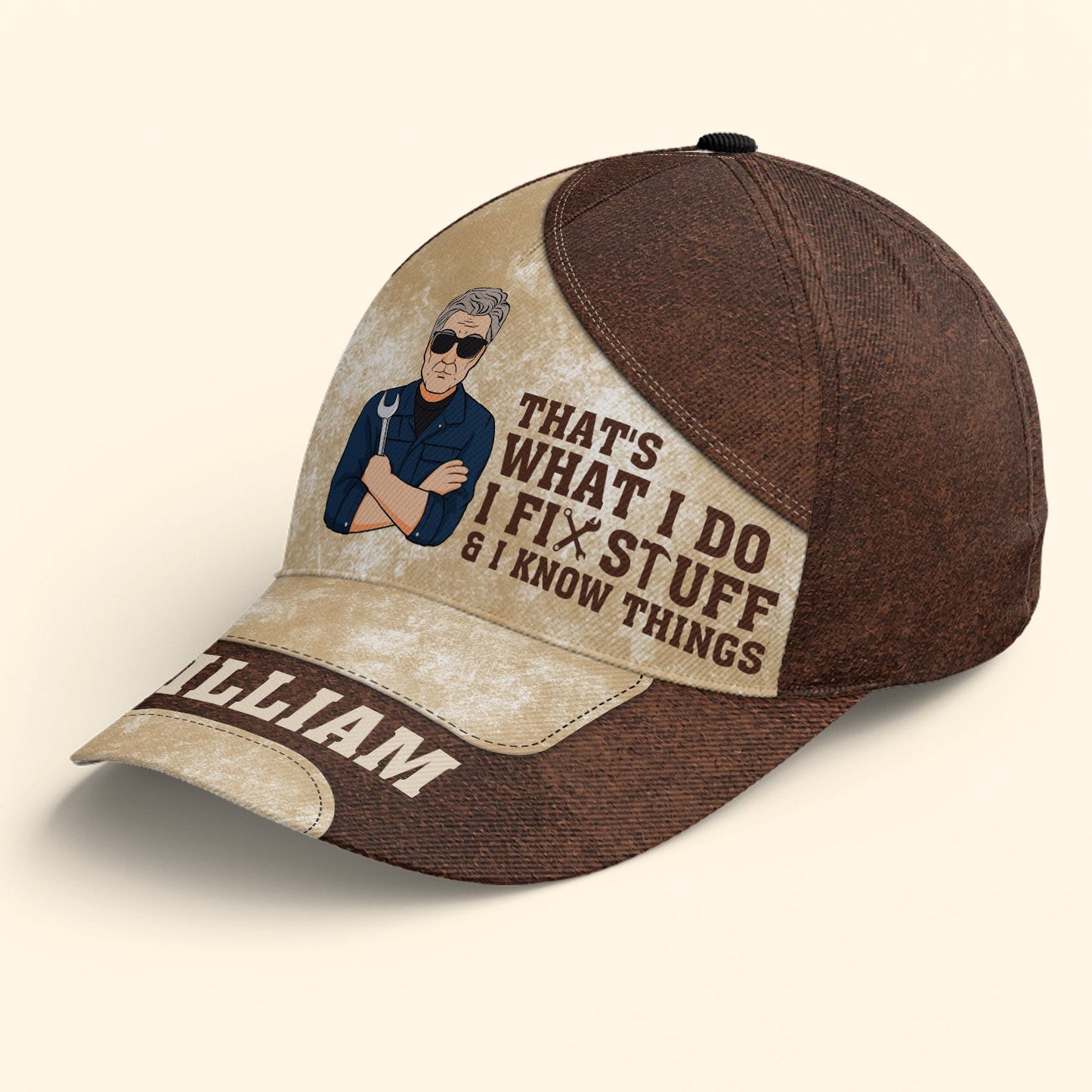 That's What I Do I Fix Stuff And I Know Things - Personalized Classic Cap