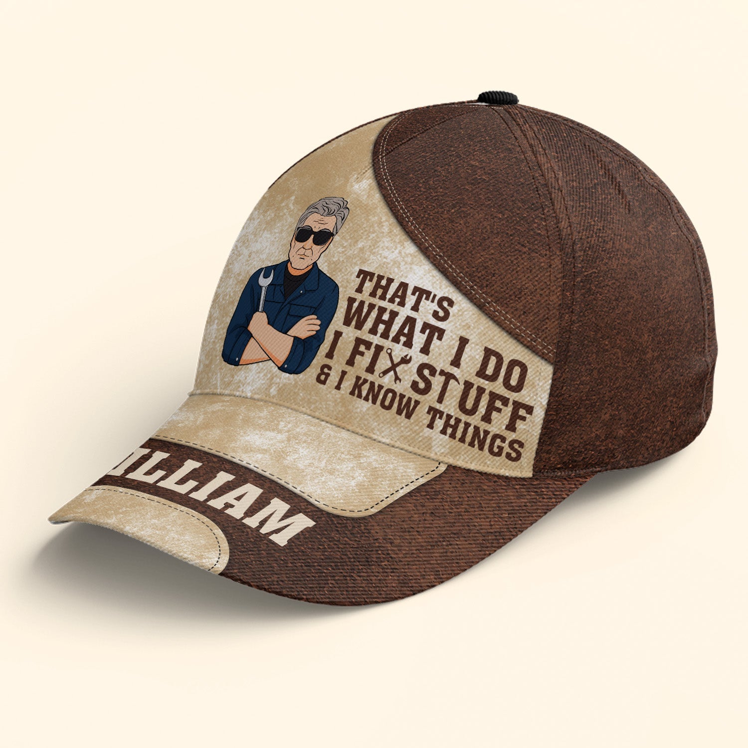 That's What I Do I Fix Stuff And I Know Things - Personalized Classic Cap