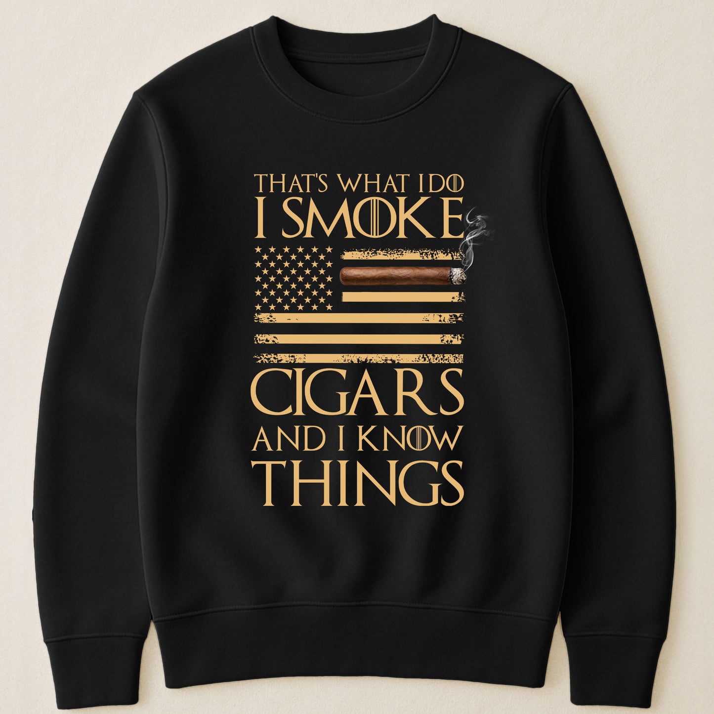 That's-What-I-Do-I-Smoke-Cigars-And-I-Know-Things-Personalized-Shirt-6