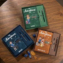 The Adventures Of Travel Lovers - Personalized Notebook Set