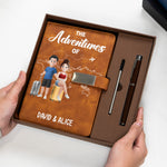 The Adventures Of Travel Lovers - Personalized Notebook Set