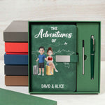 The Adventures Of Travel Lovers - Personalized Notebook Set