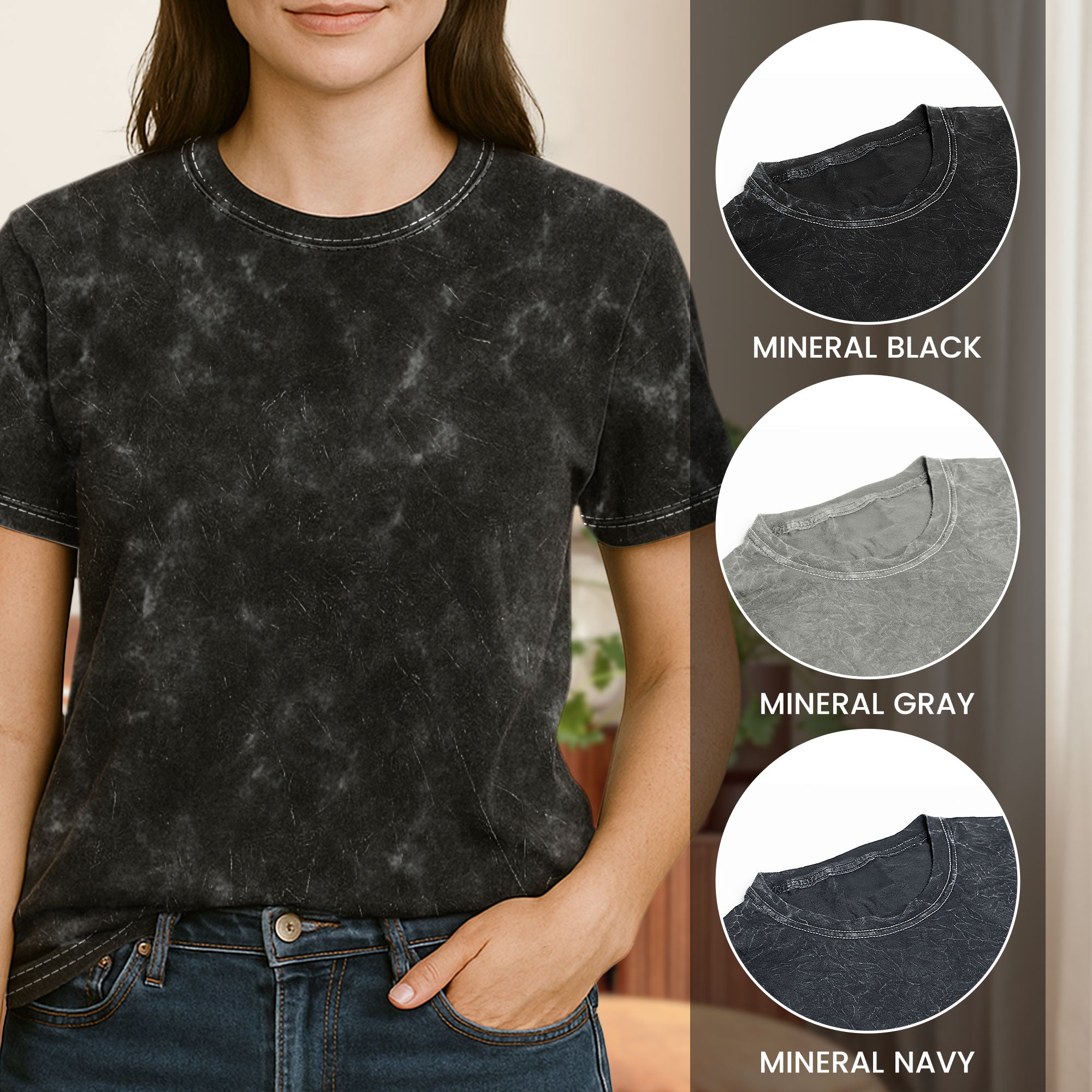 The Amazing Dog Cat Mom Dad Retro Comic Style - Personalized Photo Acid Wash T‑Shirt