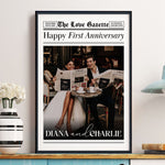 The Anniversary Times For Couples - Personalized Photo Poster