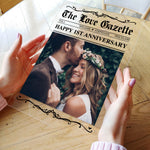 The Anniversary Times Newspaper - Personalized Acrylic Photo Plaque
