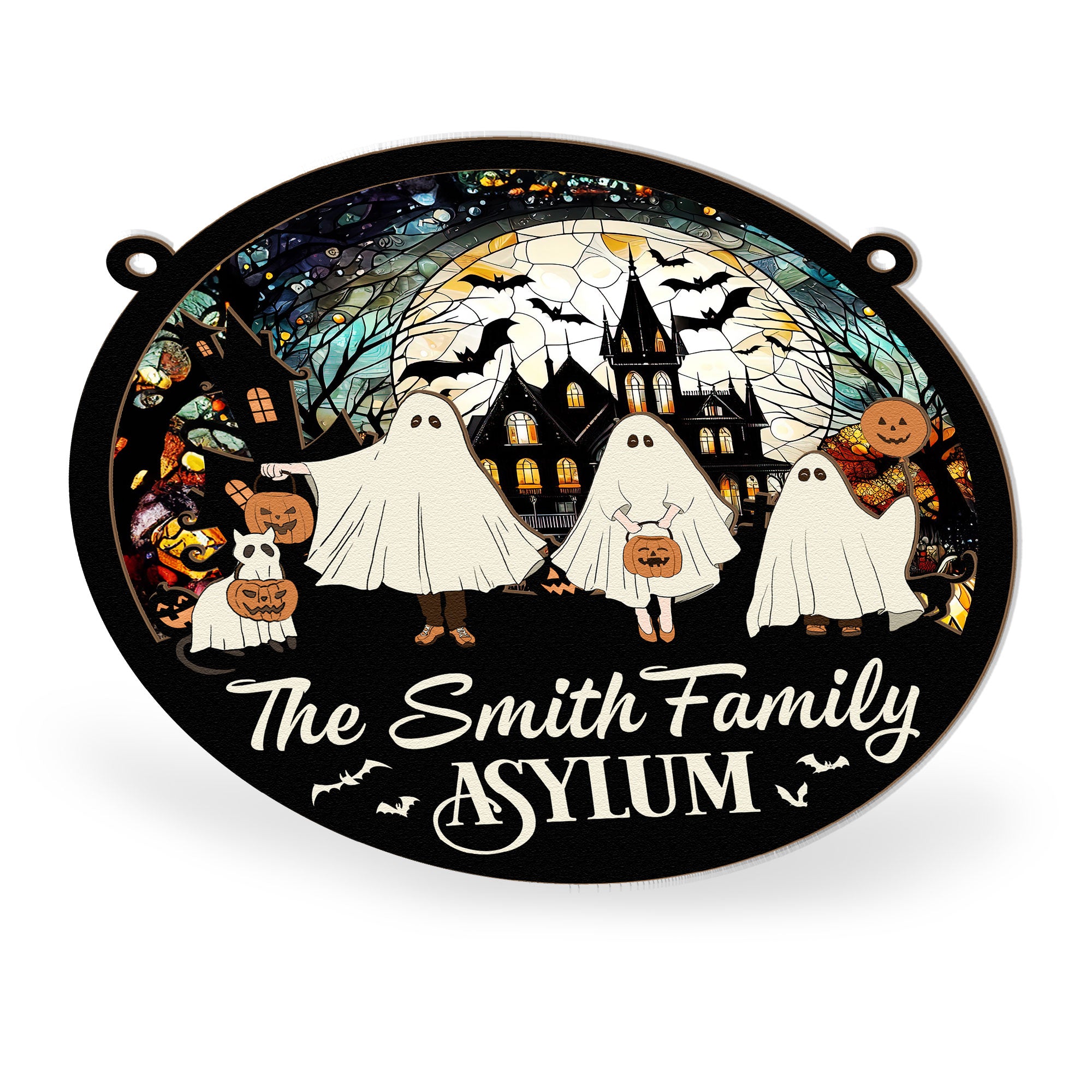 The Asylum - Personalized Window Hanging Suncatcher Ornament