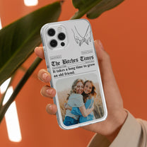 The B*Tches Times - Friendship Gifts - Custom Photo Collage - Personalized Photo Clear Phone Case