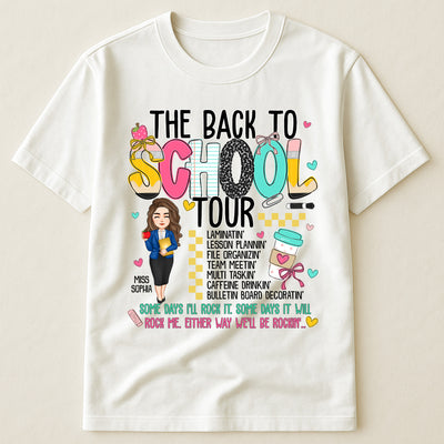 The Back To School Tour Teacher Custom Gift - Personalized Shirt