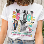 The Back To School Tour Teacher Custom Gift - Personalized Shirt