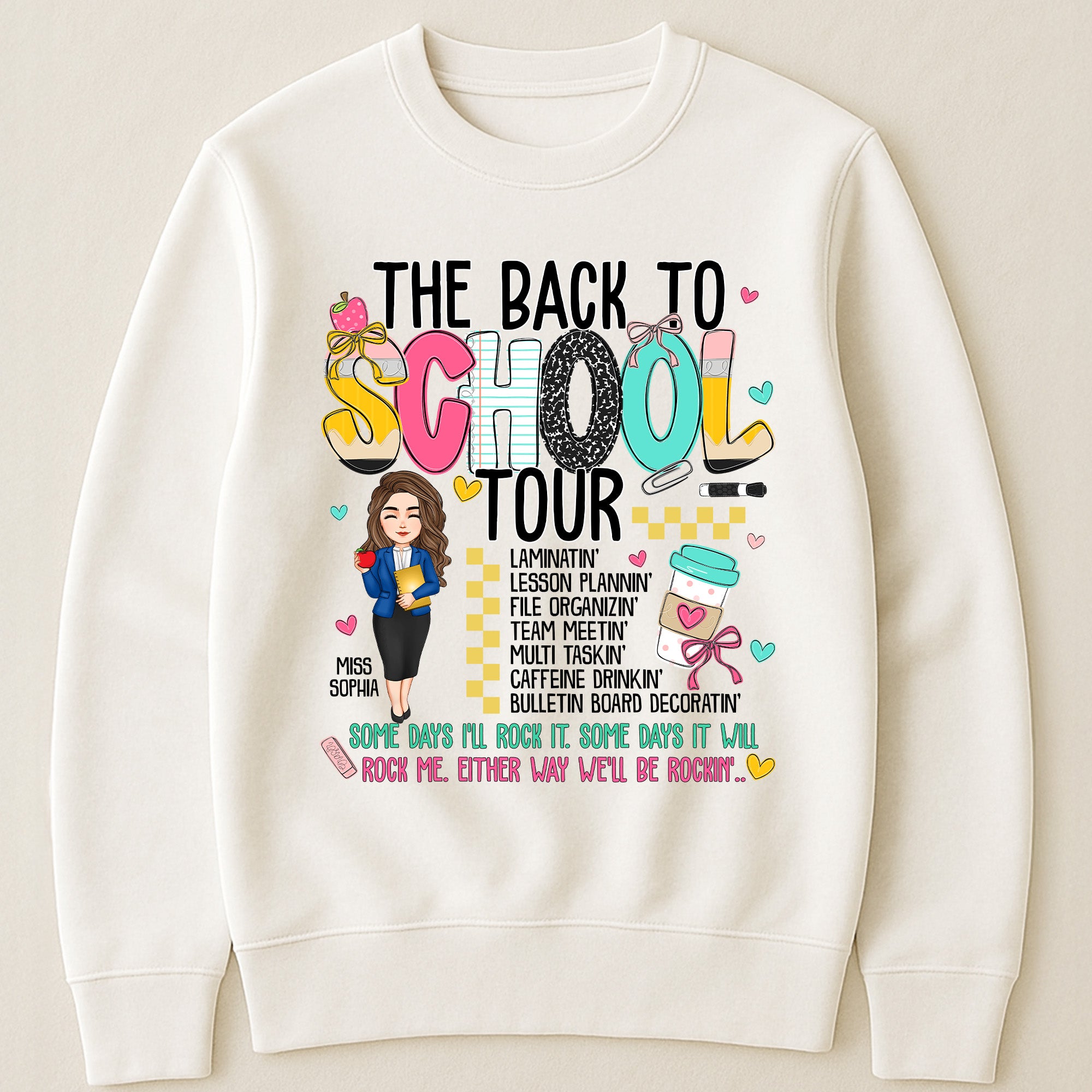The Back To School Tour Teacher Custom Gift - Personalized Shirt