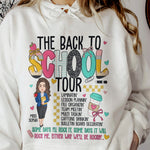 The Back To School Tour Teacher Custom Gift - Personalized Shirt