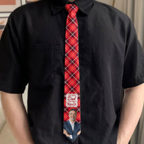 The Best Dad In The World - Custom Photo Tie