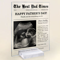 The Best Dad Times - Personalized Acrylic Photo Plaque