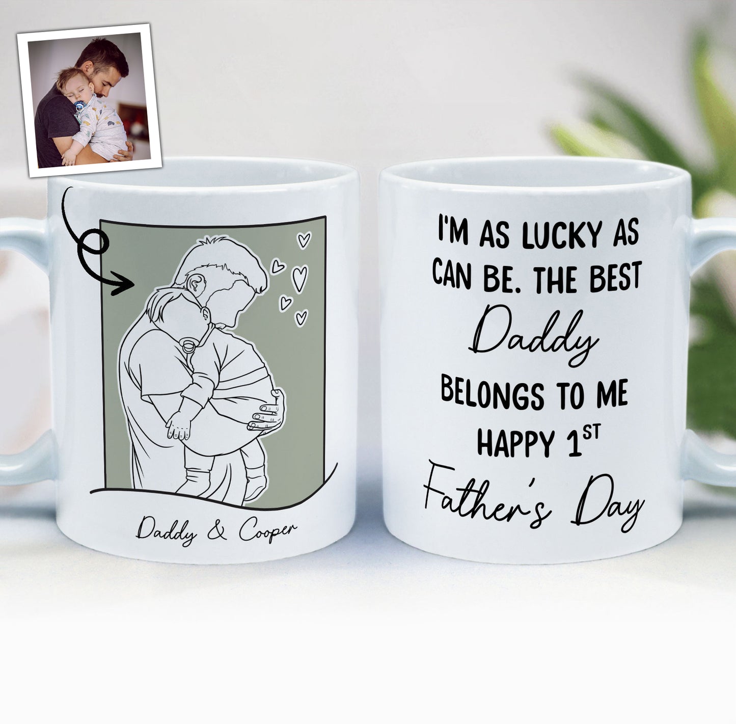 The Best Daddy Belongs To Me - Personalized Mug