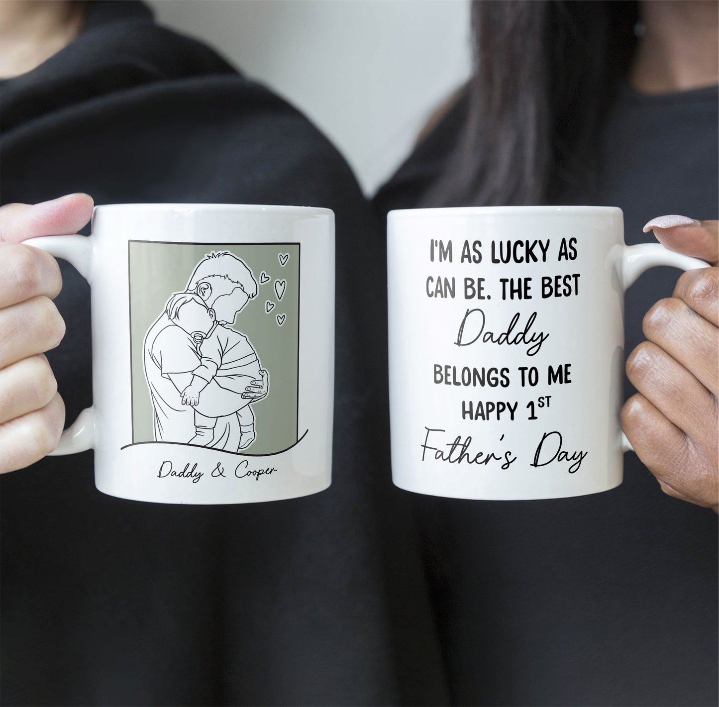 The Best Daddy Belongs To Me - Personalized Mug