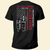 The Best Fireman And Even Better Father - Personalized Back Printed Shirt