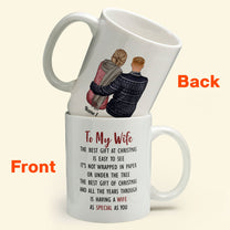 The Best Gift At Christmas Is Easy To See - Personalized Mug - Anniversary Gift For Wife, Wifey