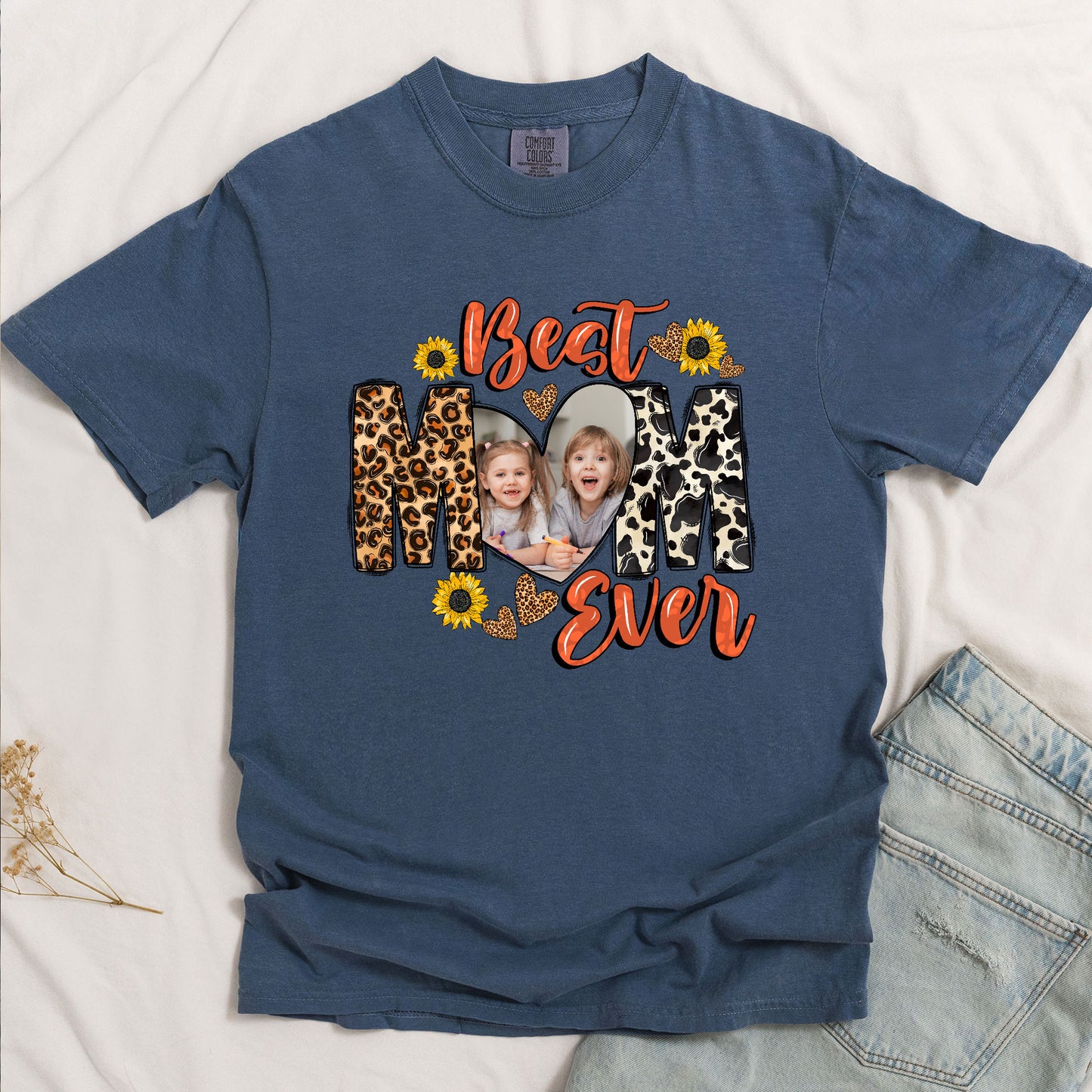 The Best Mom - Personalized Photo Comfort Tee