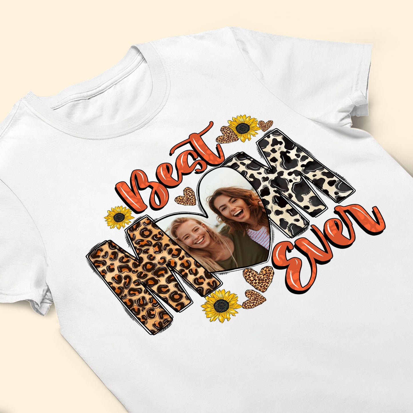 The Best Mom - Personalized Photo Shirt