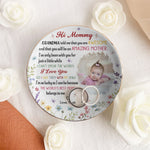 The Best Mommy Belongs To Me First Mom New Mom Gift Ver 2 - Personalized Photo Jewelry Dish