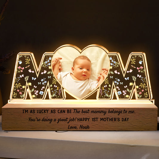 The Best Mommy Belongs To Me You’re Doing A Great Job - Personalized Photo LED Night Light