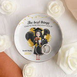 The Best Things Come To Those Who Don't Give Up - Personalized Jewelry Dish