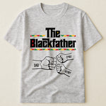 The Black Father Fist Bump Father's Day Gift For Dad, Husband - Personalized Shirt