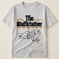 The Black Father Fist Bump Father's Day Gift For Dad, Husband - Personalized Shirt