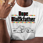 The Black Father Fist Bump Father's Day Gift For Dad, Husband - Personalized Shirt