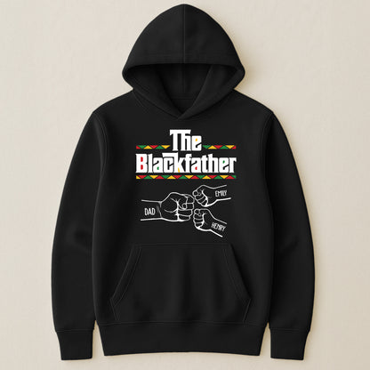 The Black Father Fist Bump Father's Day Gift For Dad, Husband - Personalized Shirt