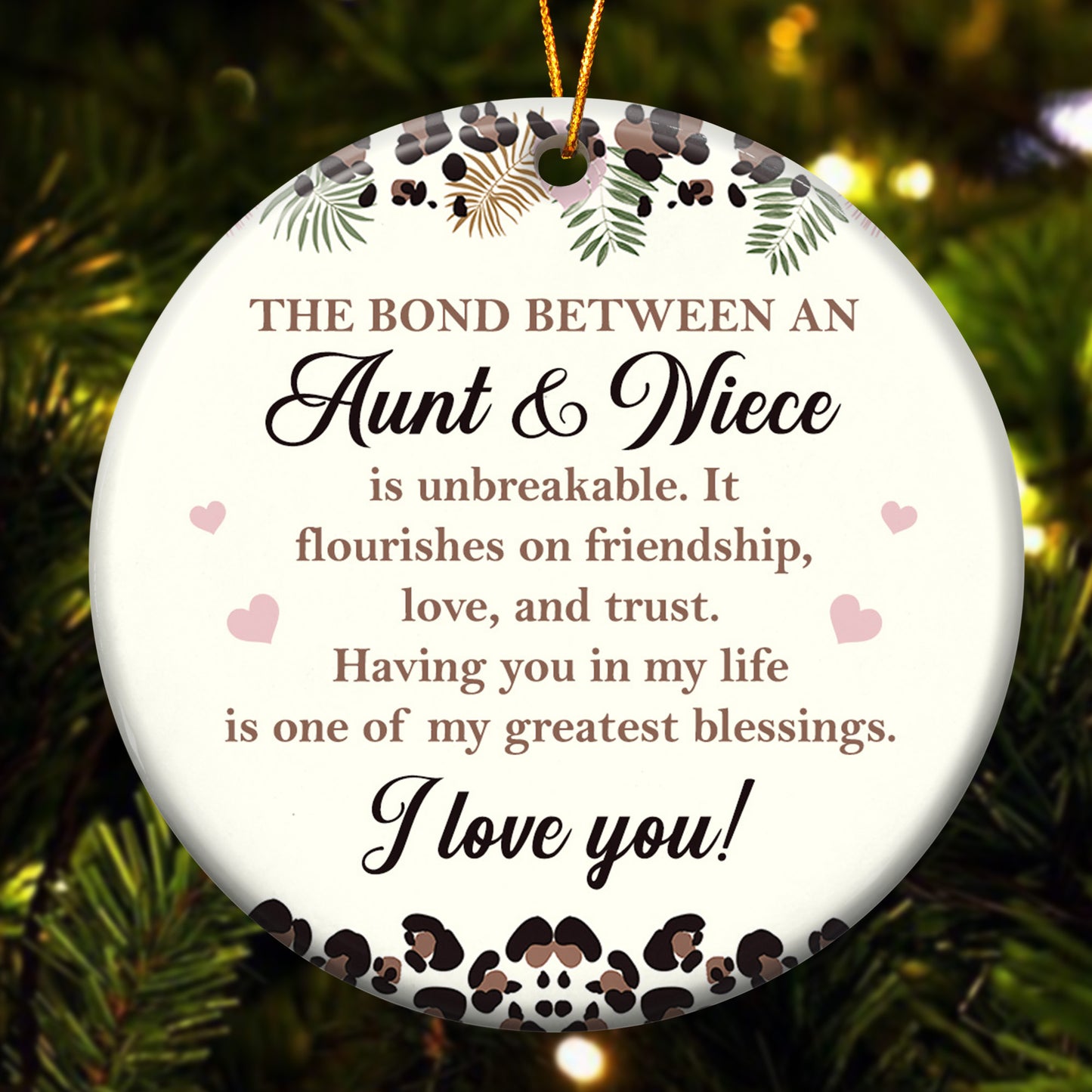 The Bond Between Family Friends Is Unbreakable - Ceramic Ornament