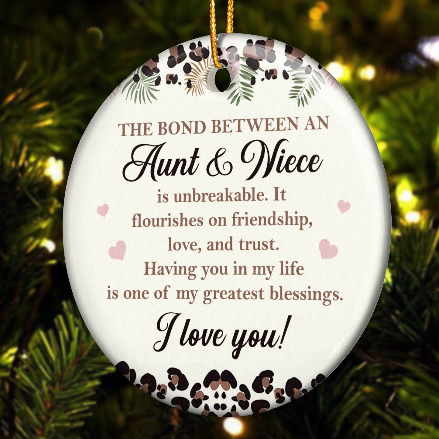 The Bond Between Family Friends Is Unbreakable - Ceramic Ornament