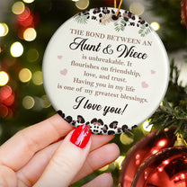 The Bond Between Family Friends Is Unbreakable - Ceramic Ornament