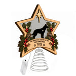 The Brightest Star In The Sky This Christmas - Pet Memorial Light Up - Personalized Christmas Tree Topper