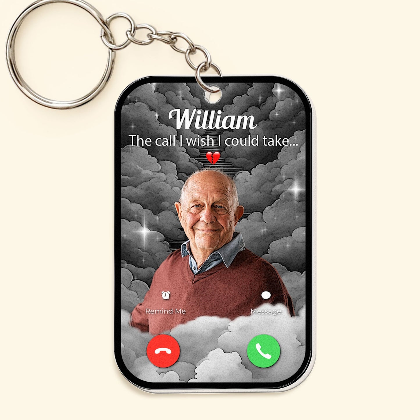 The Call I Wish I Could Take - Personalized Acrylic Photo Keychain