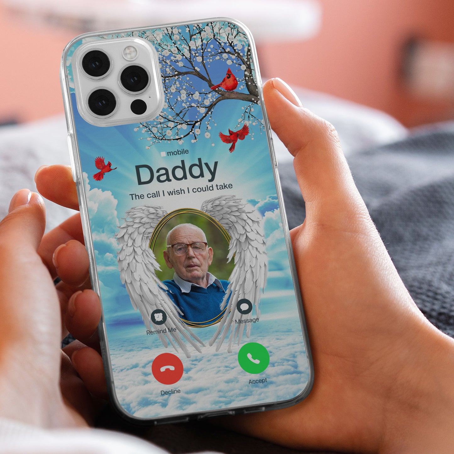 The Call I Wish I Could Take - Personalized Photo Clear Phone Case