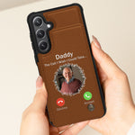 The Call I Wish I Could Take - Personalized Photo Leather Flip Wallet Phone Case