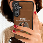 The Call I Wish I Could Take - Personalized Photo Leather Flip Wallet Phone Case