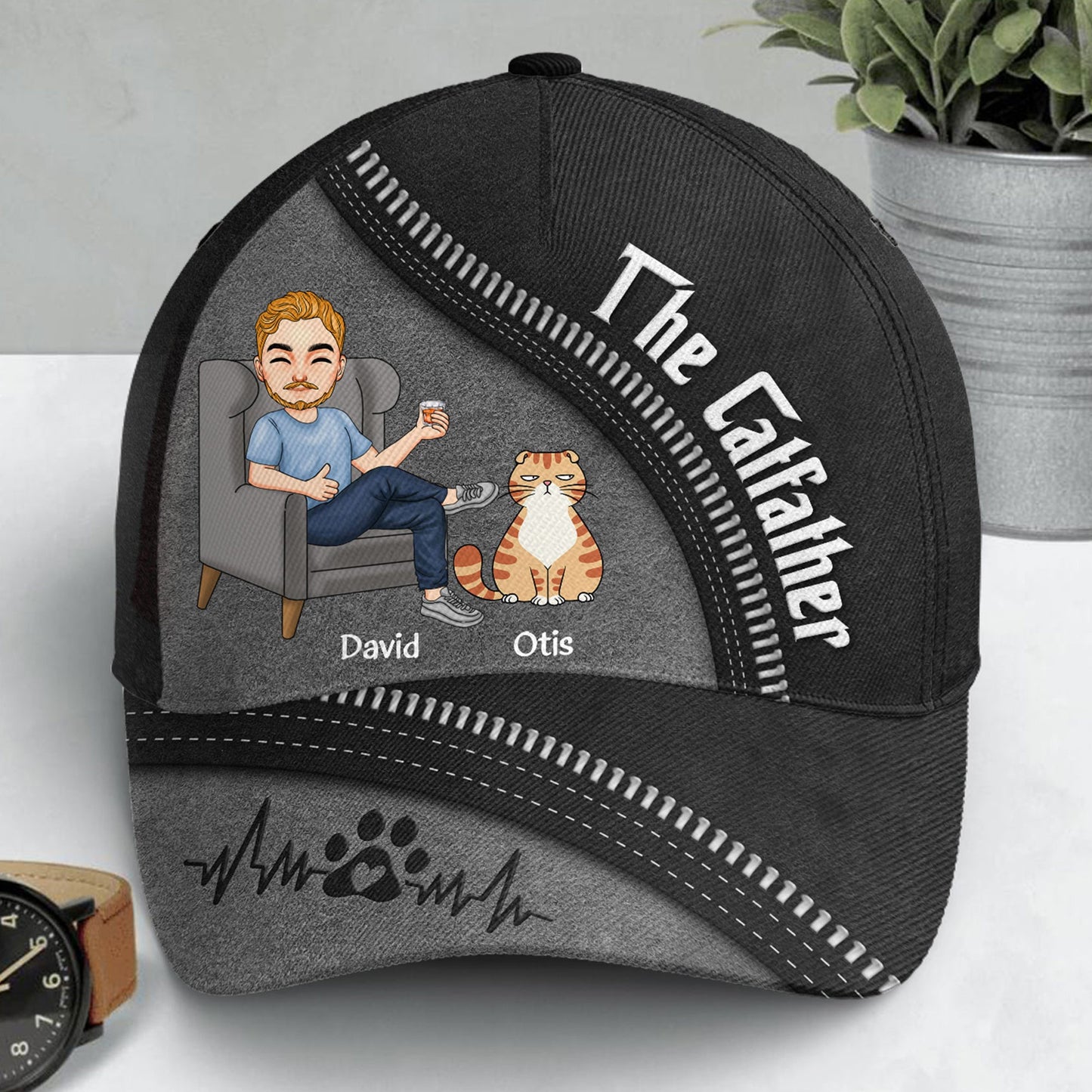 The Catfather - Personalized Classic Cap