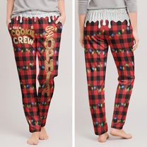 The Cookie Crew - Christmas Matching Outfits For Family, Custom Gingerbread Names - Personalized Lounge Pants
