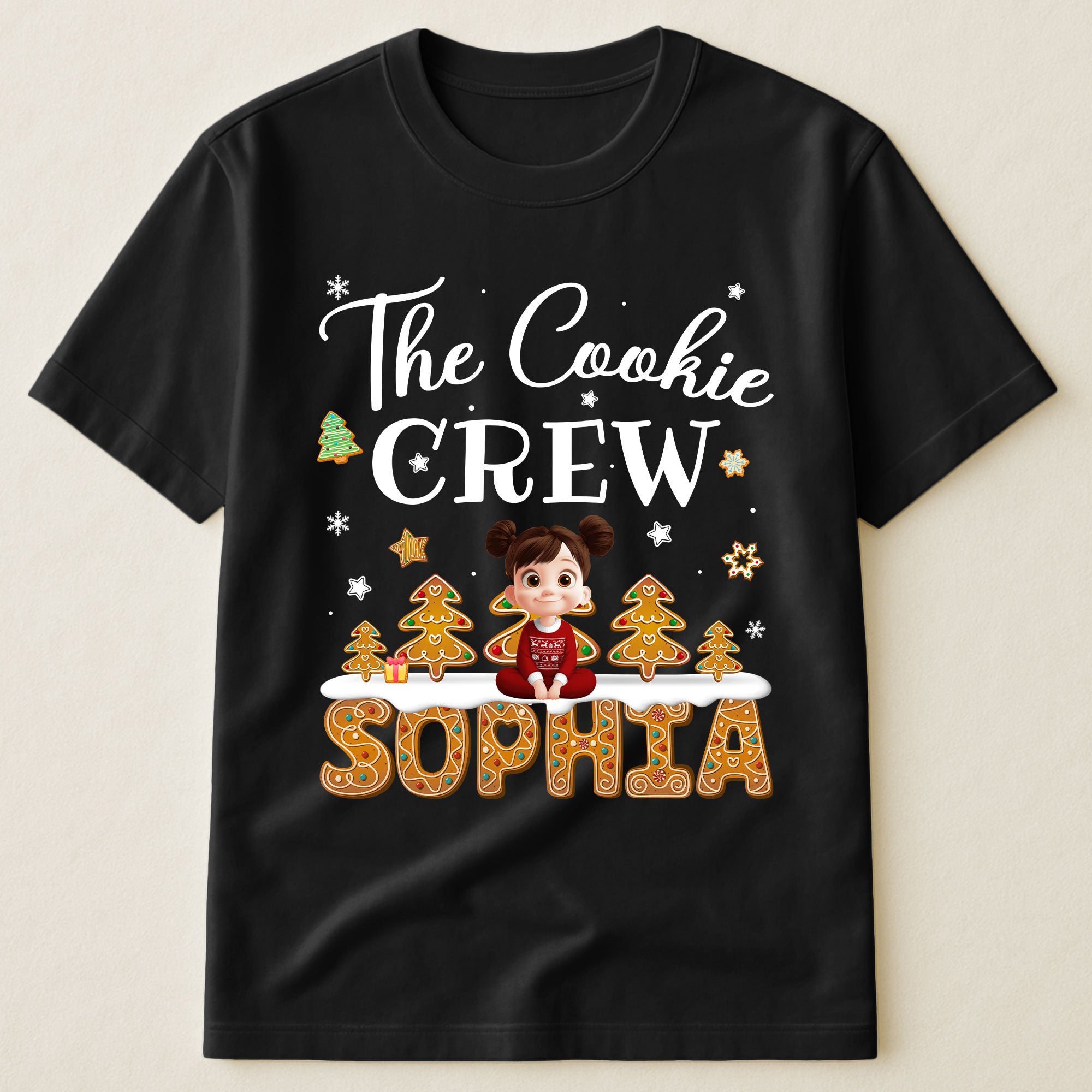 The Cookie Crew Matching Christmas Shirt For Family, Grandparents, Kids - Personalized Shirt