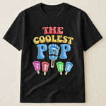 The Coolest Pop Footprint Custom Name - Personalized Shirt