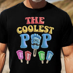 The Coolest Pop Footprint Custom Name - Personalized Shirt