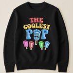 The Coolest Pop Footprint Custom Name - Personalized Shirt