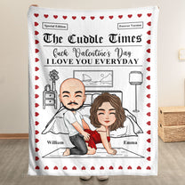 The Cuddle Times F*ck Valentine's Day I Love You Every Day - Personalized Blanket