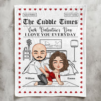 The Cuddle Times F*ck Valentine's Day I Love You Every Day - Personalized Blanket